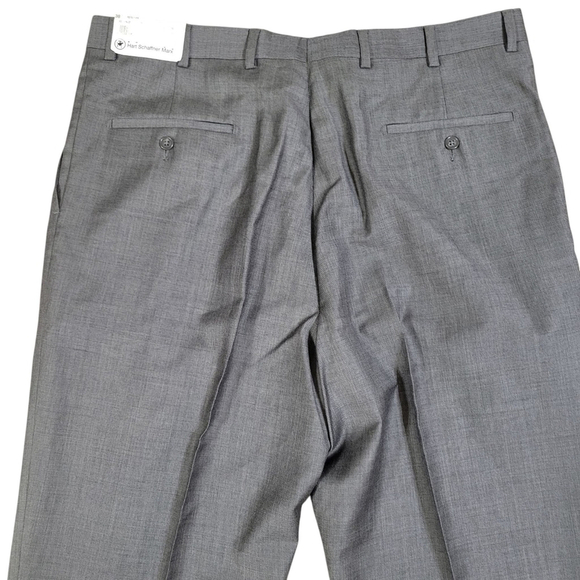 Hart Schaffner Marx Worsted Wool Pants Men's Size 38 Unhemmed NWT $175 - Picture 7 of 12